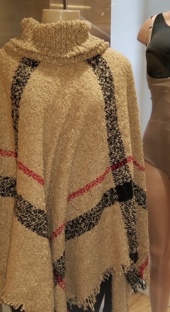 Burberry Patterned Poncho